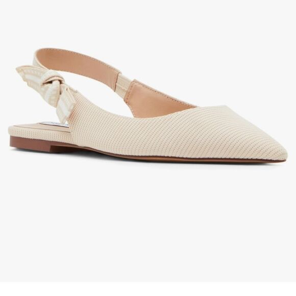 BRAND NEW STEVE MADDEN WOMEN's OLSEN TAUPE SLINGBACK FLATS R3 - Picture 1 of 15